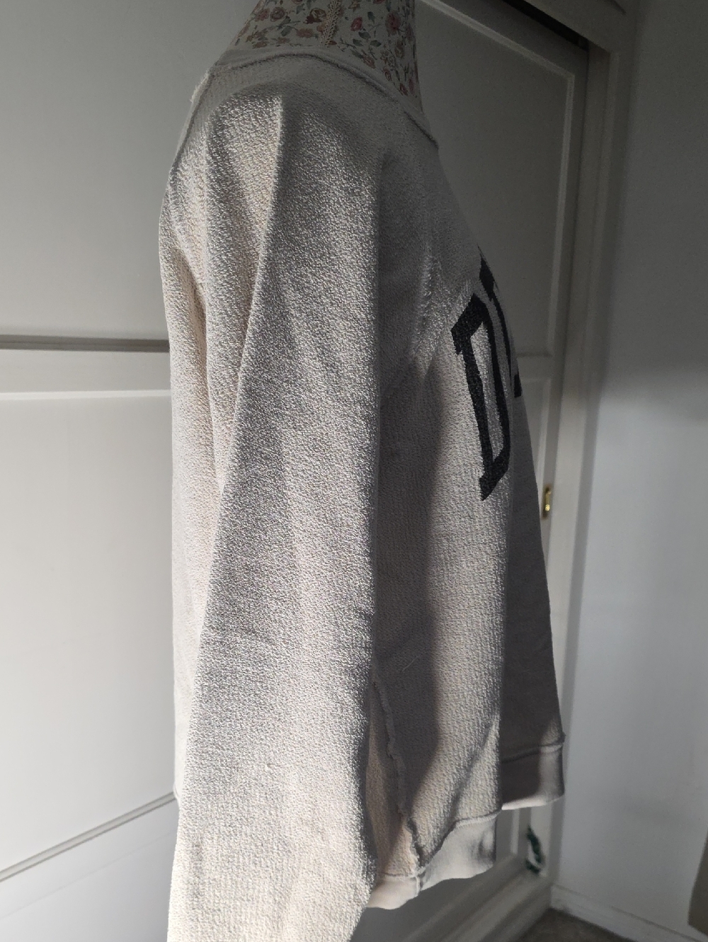 Retrobrand Ivory 'Detroit' Cozy Pullover Sweatshirt Size LARGE - Picture 4 of 11